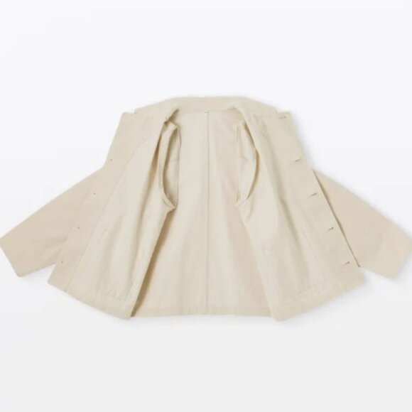 MUJI - Kapok Blend Corduroy Ivory Jacket - L - Picture 8 of 10